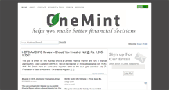 Desktop Screenshot of onemint.com